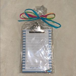 Alphas Xi Delta notepad with clear clipboard